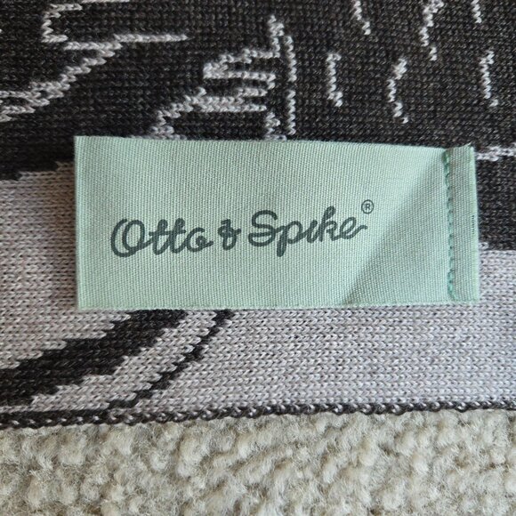 NWOT Otto & Spike Merino Scarf Knit Wool Cockatoo Parrot Bird BROWN - Picture 4 of 9